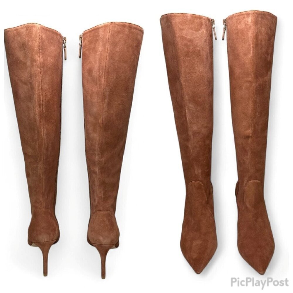 Stuart Weitzman 85 Knee High Suede Boot, Tan, Size 7.5 US, 38 EU NWOB - Picture 14 of 16
